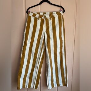 BDG Urban Outfitters Mustard and White Striped Pants